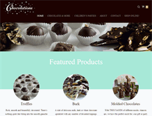 Tablet Screenshot of chocolations.com